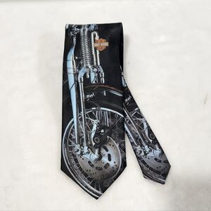Ralph Marlin Vintage VTG 1994 The Leading Edge Harley Davidson HD Necktie Tie
